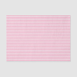 Mousseline Bandes blanches et roses chaudes - Papier de tissu