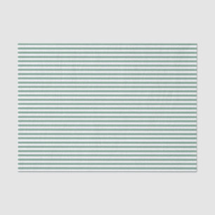 Mousseline Bandes fines vertes et blanches - Papier de tissus
