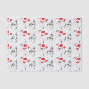 Mousseline Baroque Cheval Tissu Papier
