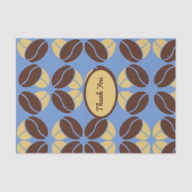 Mousseline Bean Café Délicieux Tissu Pack d'emballage papier (Recto)