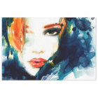 Beau Mobilier Visage Découpage Papier Tissu