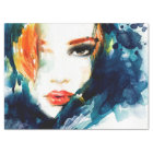 Beau Mobilier Visage Découpage Papier Tissu