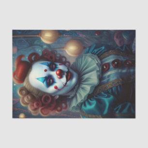 Mousseline Beau papier de découpage clown de femme Déplaisant