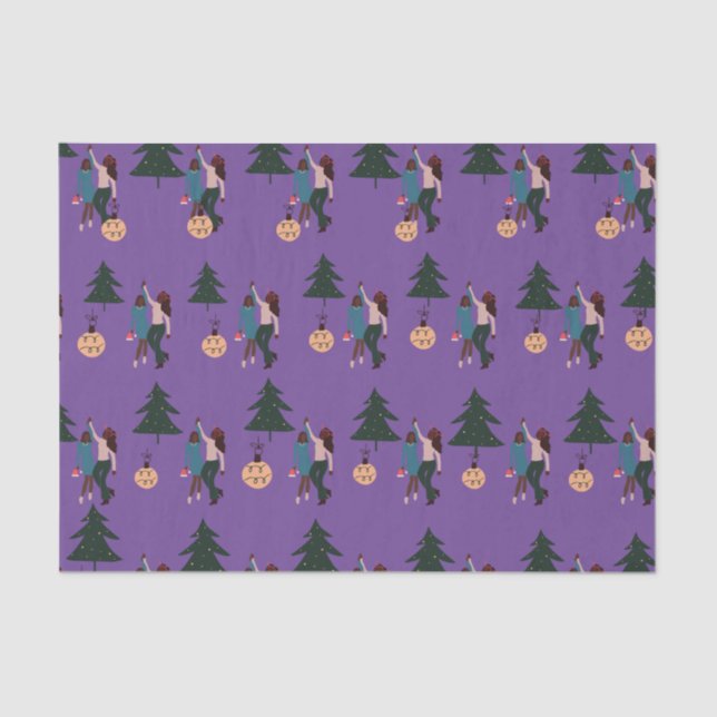 Mousseline Black Girl Magic Christmas Wrapper Papier (Recto)