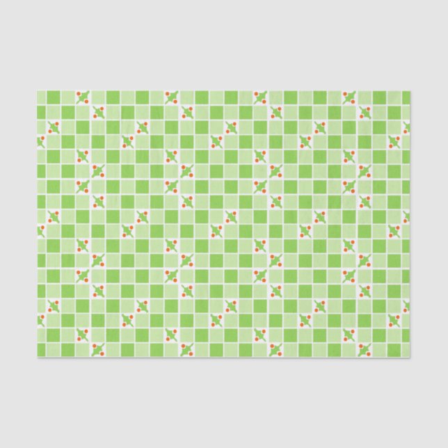 Mousseline Blocs verts et papier de tissus creux (Recto)