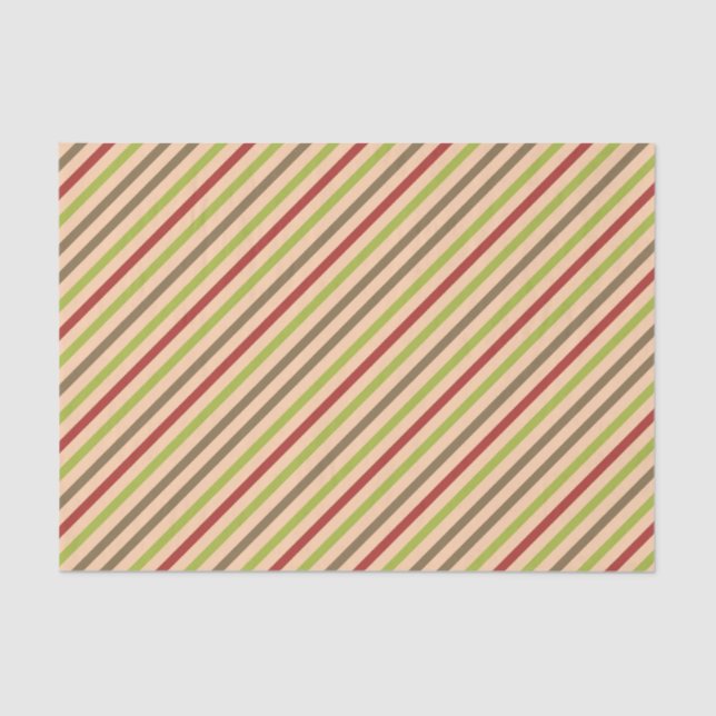 Mousseline Boho Retro Moderne Bande papier Tissu (Recto)