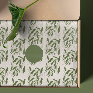 Mousseline Botanique moderne Motif emballage papier de tissus