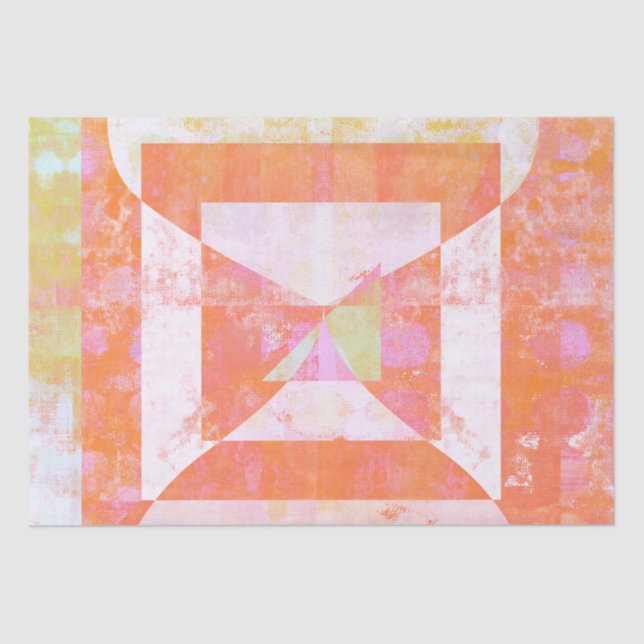 Mousseline Brosse orange no 1 - Papier de papier de fond mixt (Recto)