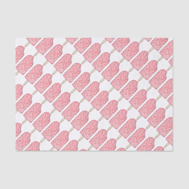 Mousseline Cake de fraise Eclair Popsicle Papier de tissus (Recto)