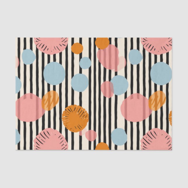 Mousseline CandyFloss Circus Soleil Papier Tissu (Recto)