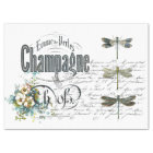 Champagne des dragons de France Papier Tissu Vinta