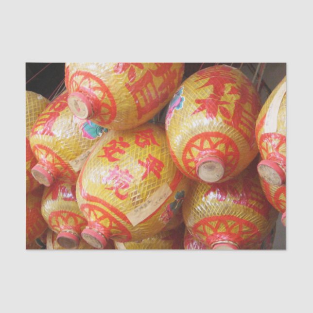 Mousseline Chanceux Lanternes en papier chinois (Recto)