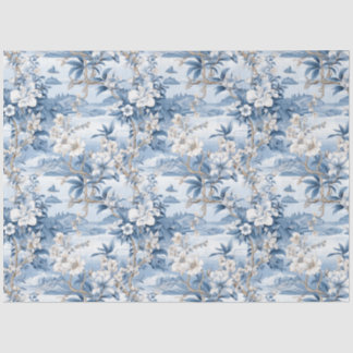 Mousseline Chinoiserie Motif Floral Papier Tissu