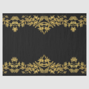 Mousseline Collection d'or noir rustique - Papier de tissus