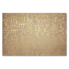 Copie égyptienne de papier de hiéroglyphes d'or