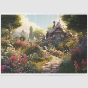 Mousseline Cottage enchanté 1 Papier de découpage