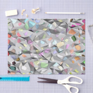 Mousseline Couleurs Papier de tissu Crevé