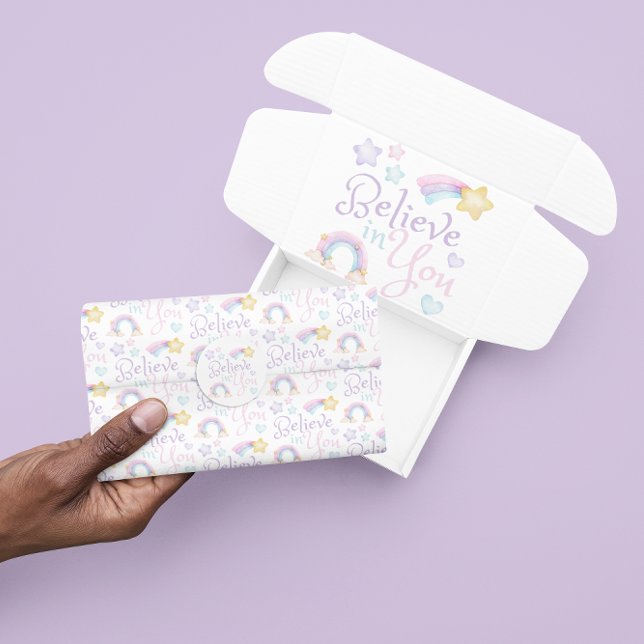 Mousseline Croyez En Vous Papier Tissu (Empower someone special with this, "Believe in you" tissue paper! Matching collection available! )