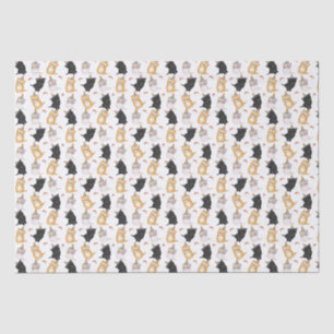 Mousseline Cute chatons arc-en-ciel papier tissu d'anniversai