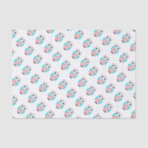 Cute Ows Baby shower Cadeau papier de tissus