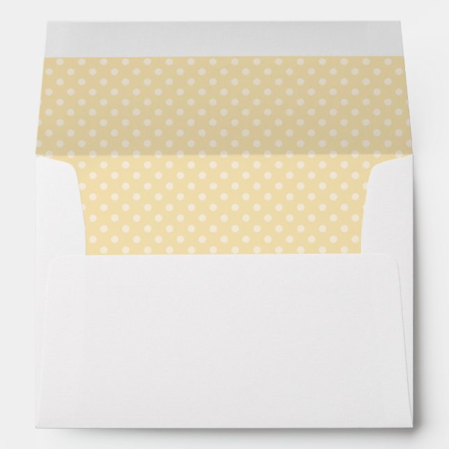Mousseline de citron et enveloppe pois jaune (Dos (Bas))