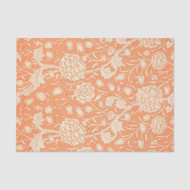 Mousseline Découpage du papier de tissus William Morris (Recto)