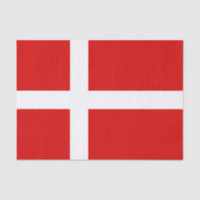 Drapeau danois du Danemark enveloppant papier de t