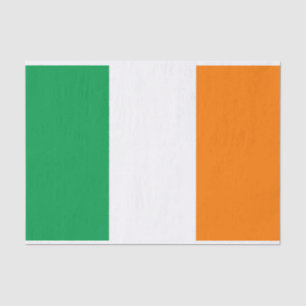 Mousseline Drapeau de l'Irlande 10" x 15" Papier Tissu