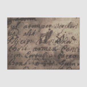 Mousseline Écriture de la liste papier de parchemin imprimé D