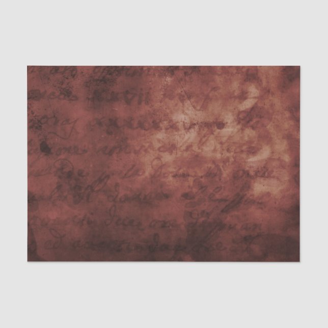 Mousseline Écriture manuscrite sur papier parchemin teinté ro (Recto)