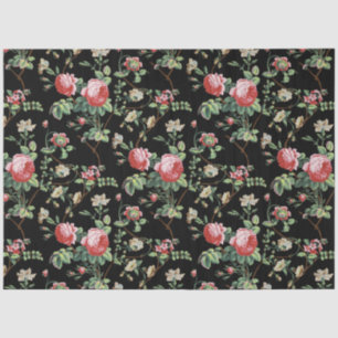 Mousseline Élégant Chic Rose rose Vintage papier de tissus