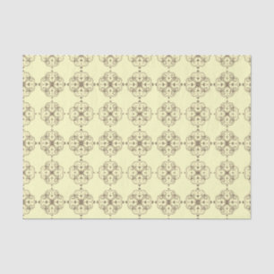 Mousseline Élégant papier de tissus floraux Ambre petit