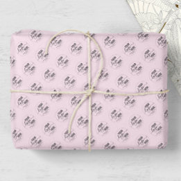 Mousseline Emballage professionnel de papier de tissu rose lo