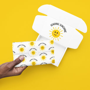 Mousseline Envoi de papier Tissu Sunshine