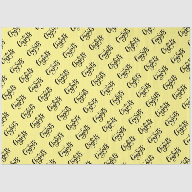 Mousseline Félicitations Papier Tissu (Recto)