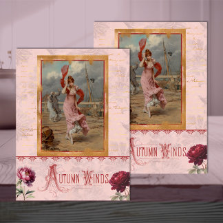 Mousseline Femme de la Belle Époque en papier de découpage ro