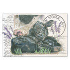 Ferme Shabby Chic vache avec le papier de tissus d