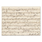 Feuille Vintage manuscrite Musique Papier Tissu Be