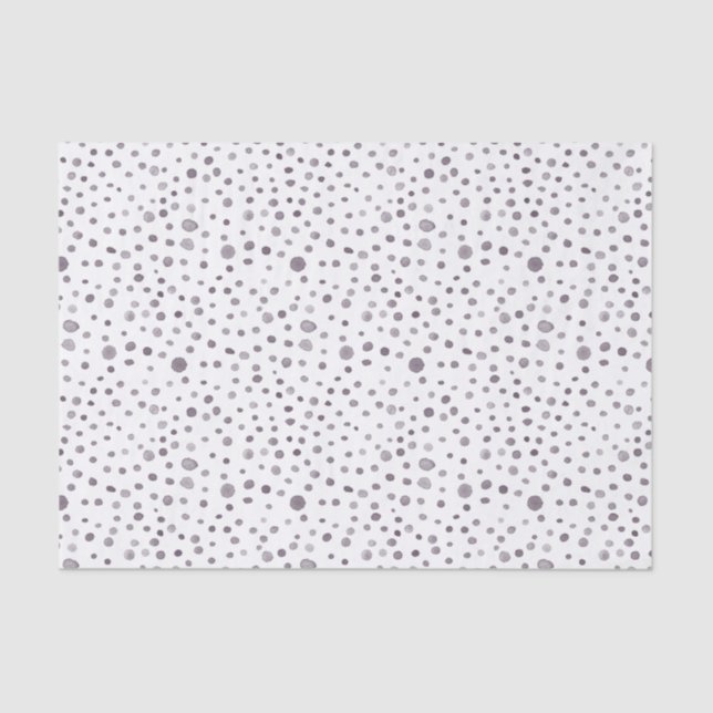 Mousseline Fig Confetti Aquarelle points Papier Tissu (Recto)