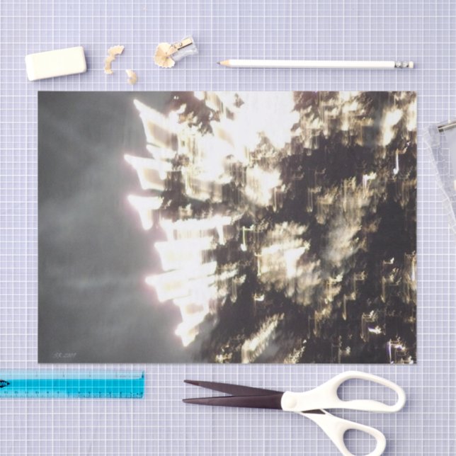 Mousseline Fireworks 2 papier tissu (Artisanat)