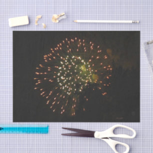 Mousseline Fireworks 4 papier de tissu