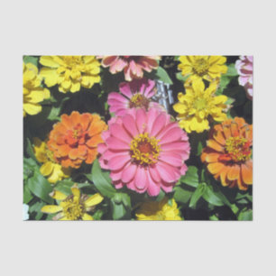 Mousseline Fleurs colorées Papier Tissu personnalisé 10 livre
