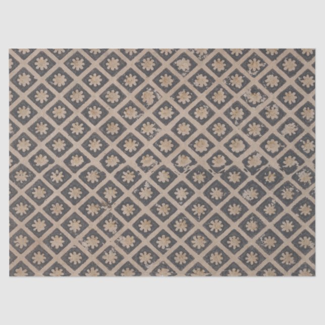 Mousseline Fleurs dans le papier de découpage Carré (Recto)