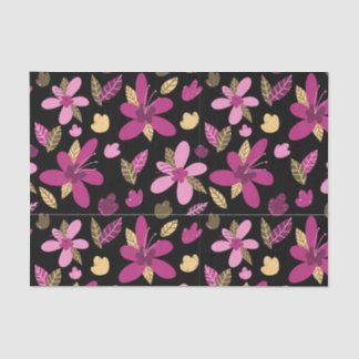 Mousseline Fleurs romantiques Papier de tissus