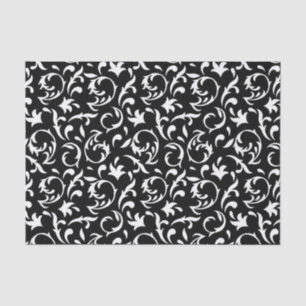 Mousseline Flore décorative en papier de tissus blanc