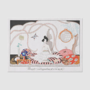 Mousseline George Barbier, Papier Tissu Art Déco