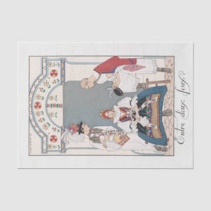 Mousseline George Barbier, Papier Tissu Art Déco