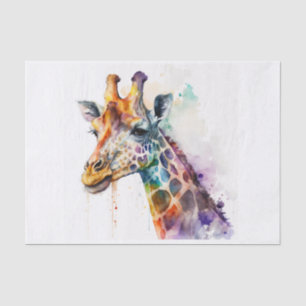 Mousseline GIRAFFE beau papier de découpage