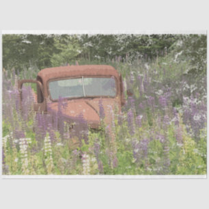 Mousseline GMC à Lupines 18 lb. Papier de découpage de tissus