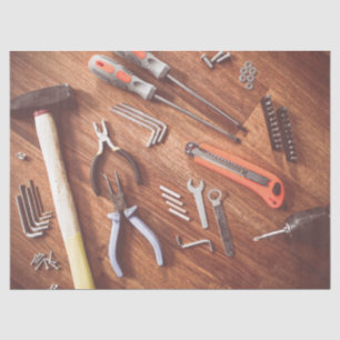 Mousseline handyman outils papier de tissu